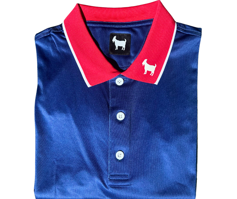 THE BLUE/RED MEN'S POLO