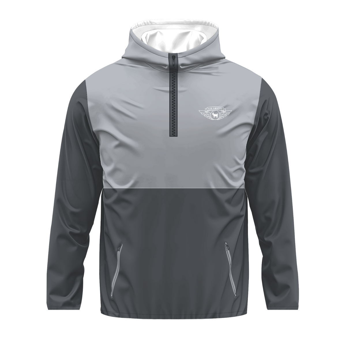 Air Goated 10 - Cool Grey Quarter Zip Hoodie