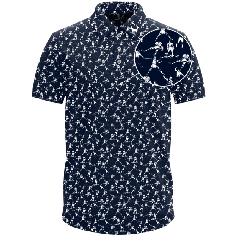 THE BLUE ICONS MEN'S POLO