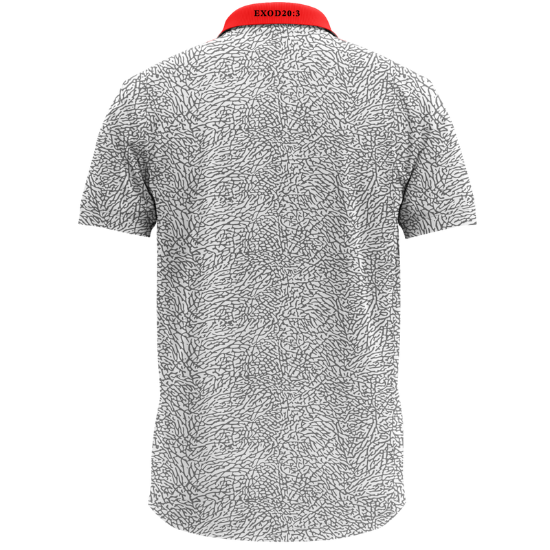 THE CEMENT WHITE MEN'S POLO
