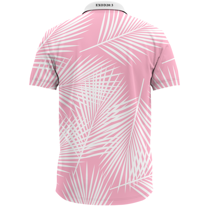 THE PINK PALM MEN'S POLO