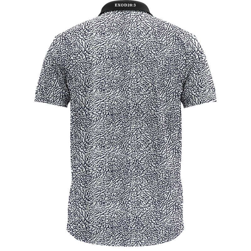 THE WHITE/BLACK CEMENT POLO