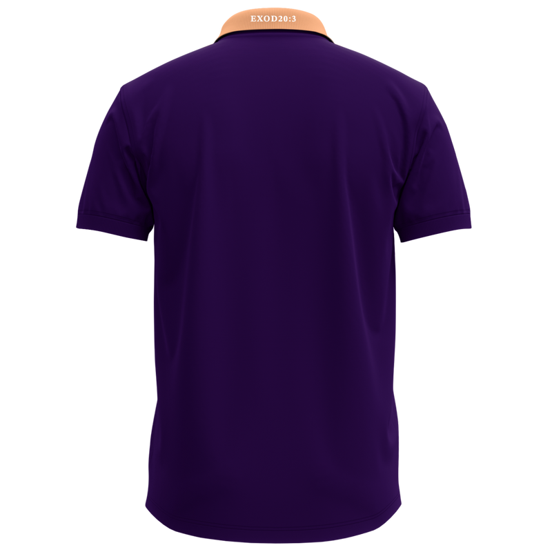 THE PURPLE/PEACH MEN'S POLO