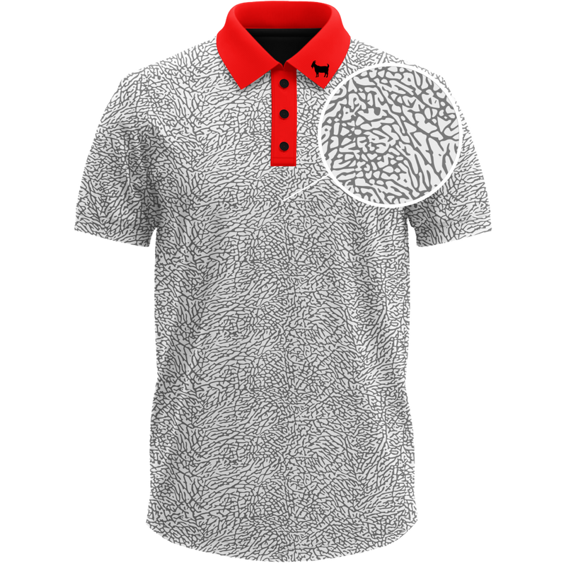 THE CEMENT WHITE MEN'S POLO