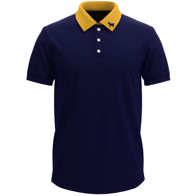 THE NAVY/GOLD POLO