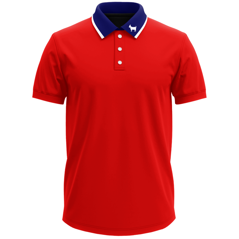 THE RED/BLUE MEN'S POLO