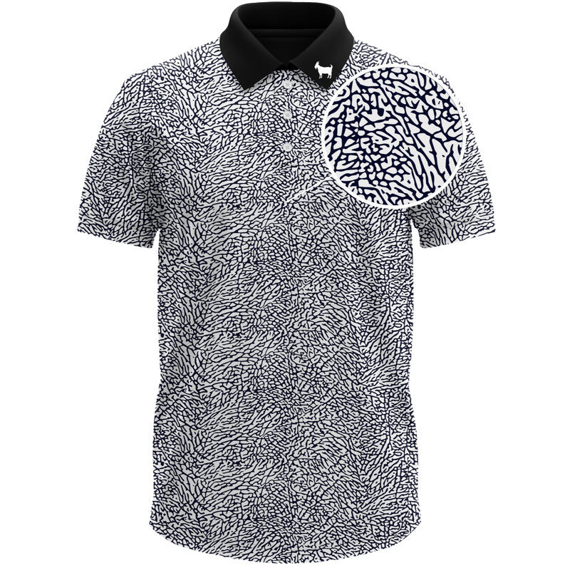THE WHITE/BLACK CEMENT POLO