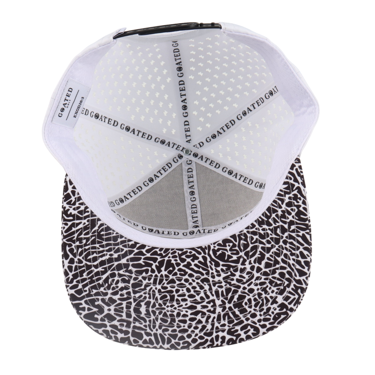 WHITE EP 6-PANNEL GOLF HAT