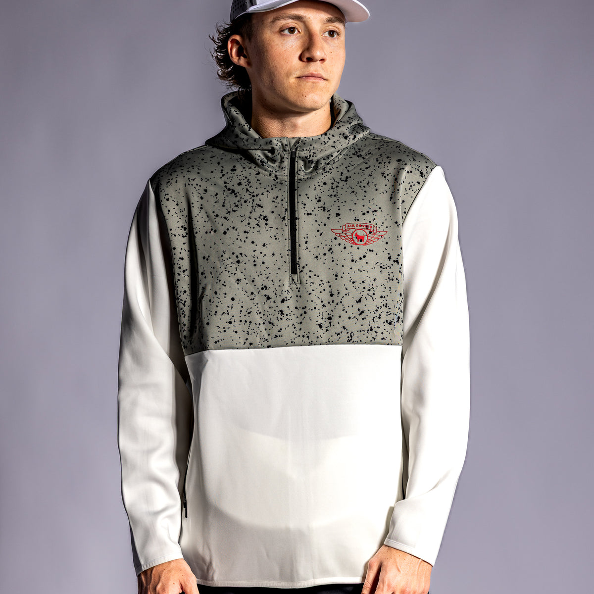 AIR GOATED 4 QUARTER ZIP HOODIE
