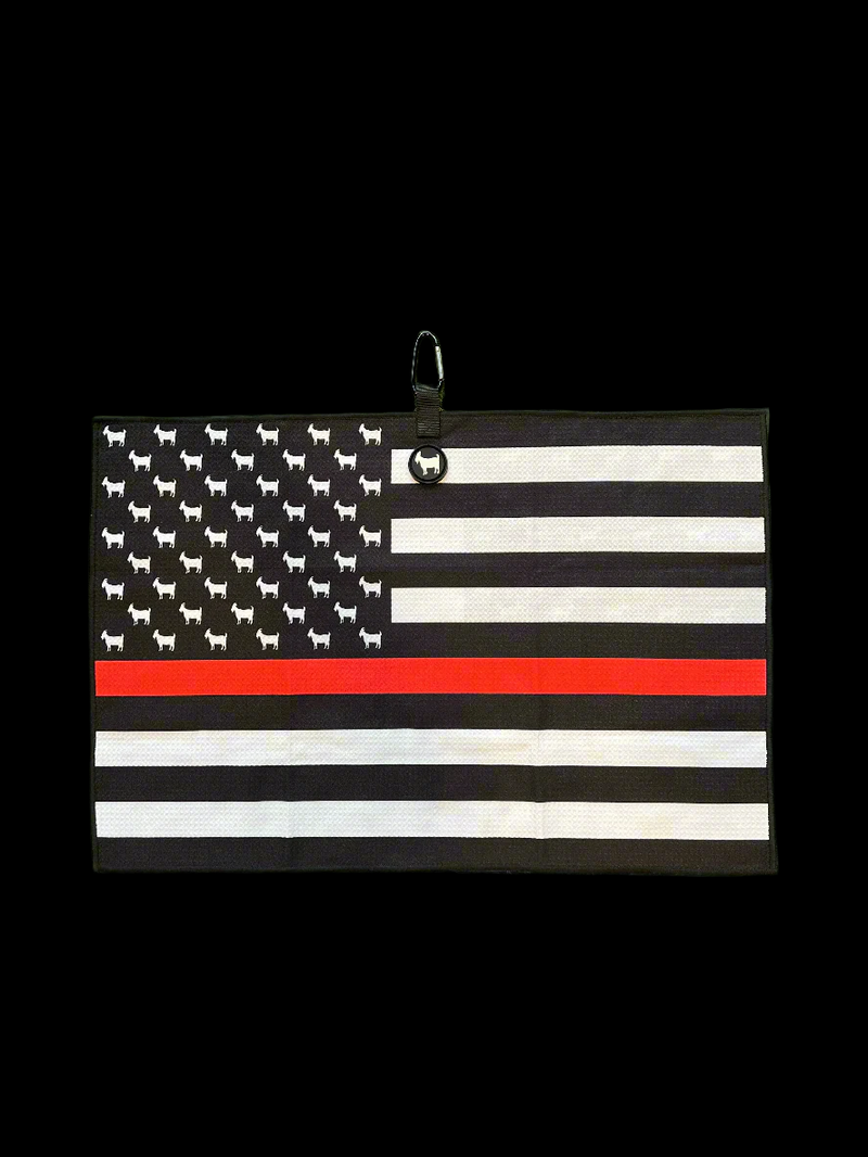 THE THIN RED LINE GOLF TOWEL
