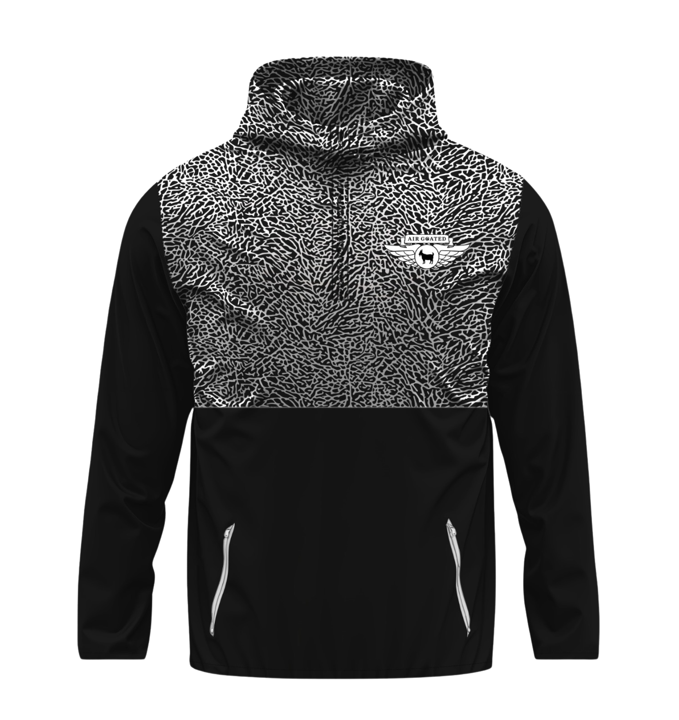 AIR GOATED 2 QUARTER ZIP HOODIE