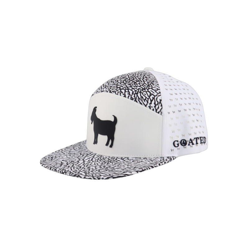 WHITE EP 6-PANNEL GOAT GOLF HAT