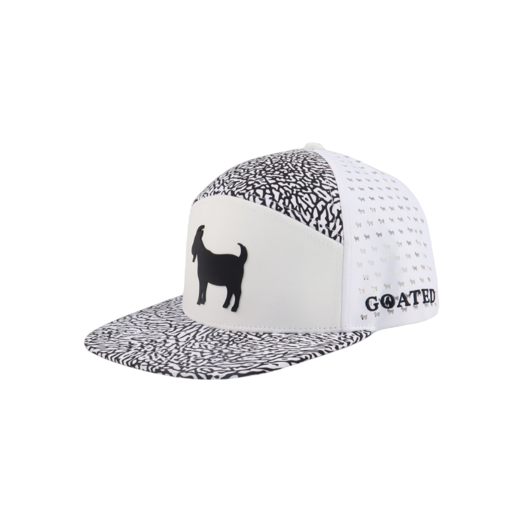 WHITE EP 6-PANNEL GOAT GOLF HAT