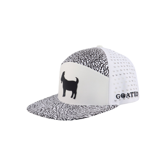 WHITE EP 6-PANNEL GOAT GOLF HAT