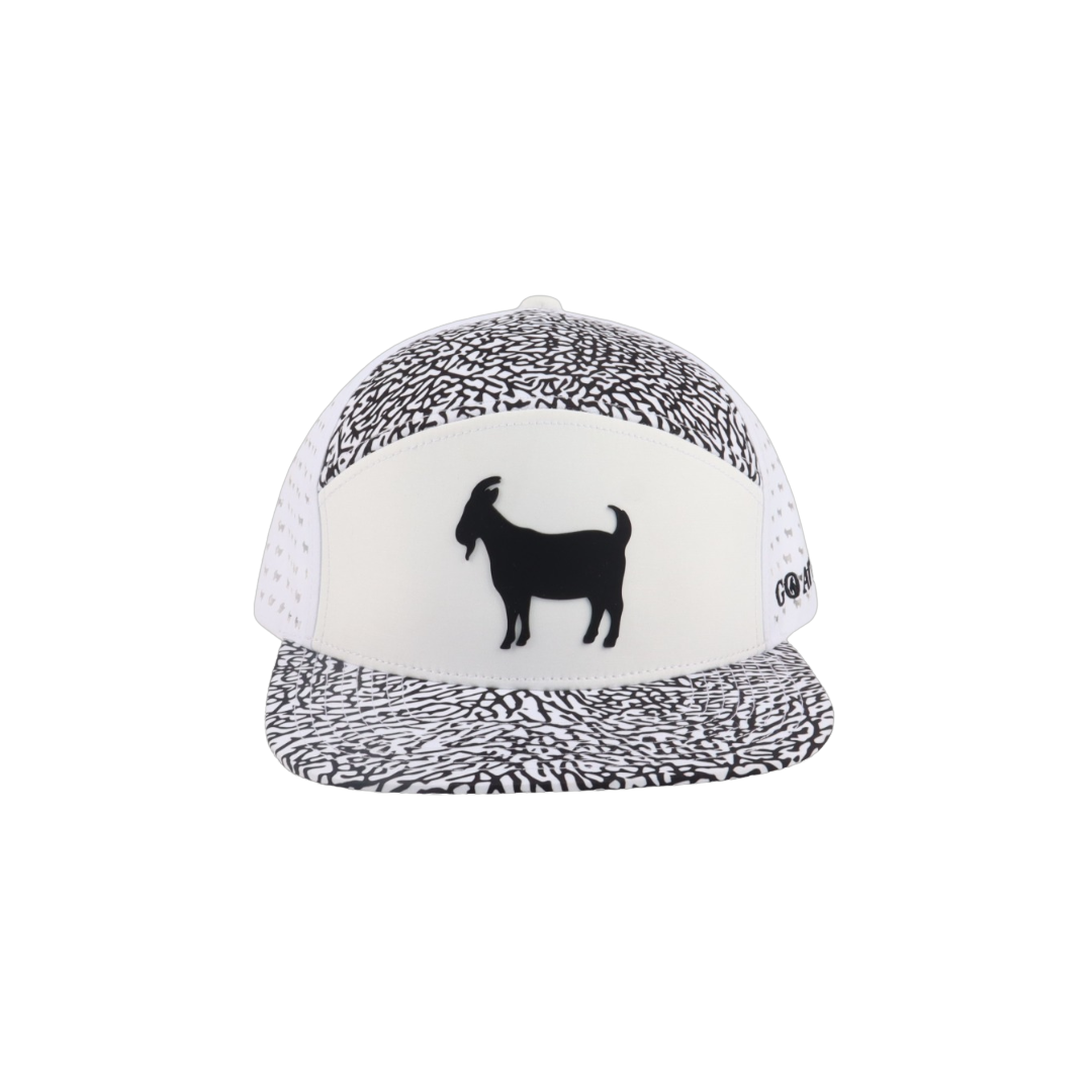 WHITE EP 6-PANNEL GOAT GOLF HAT
