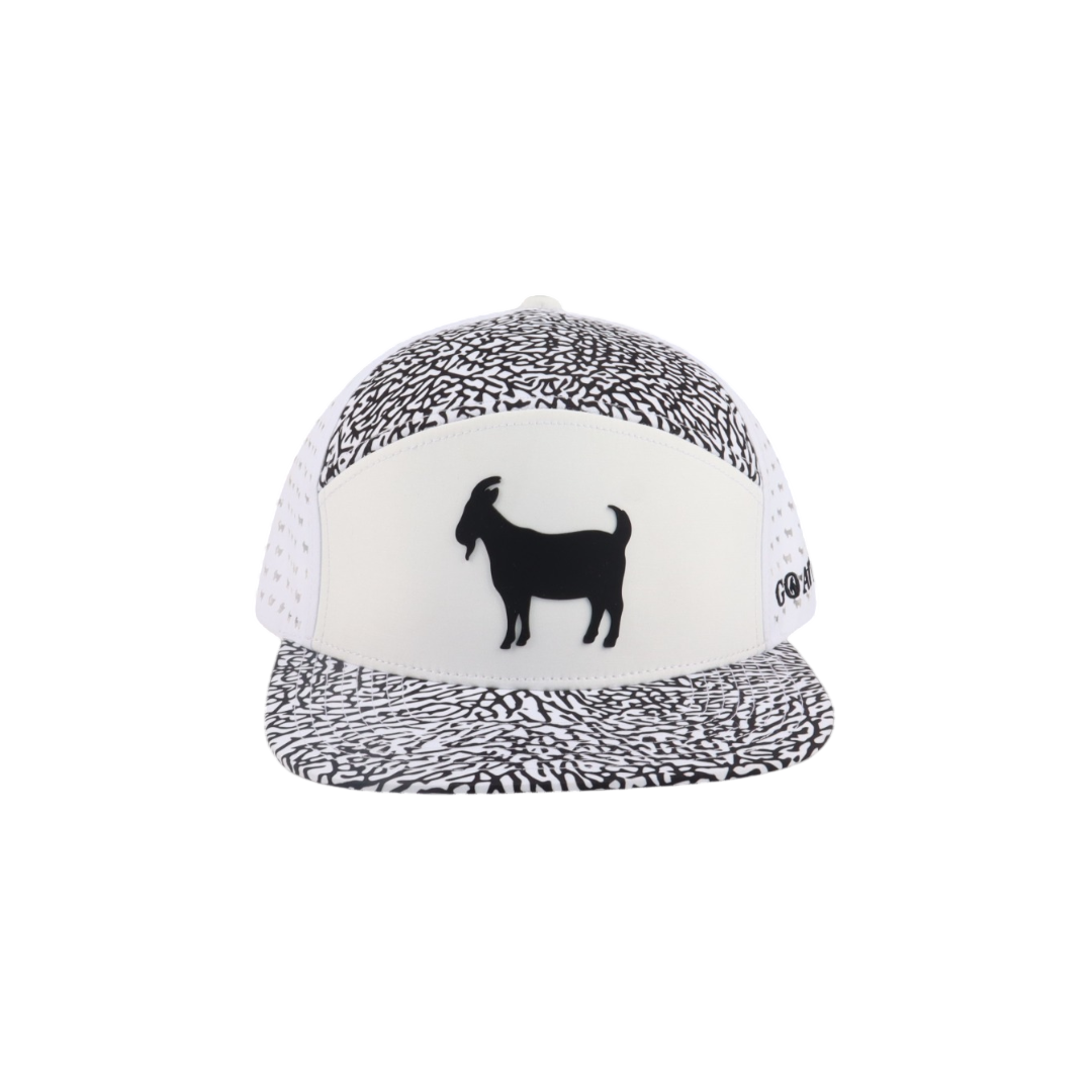 WHITE EP 6-PANNEL GOAT GOLF HAT