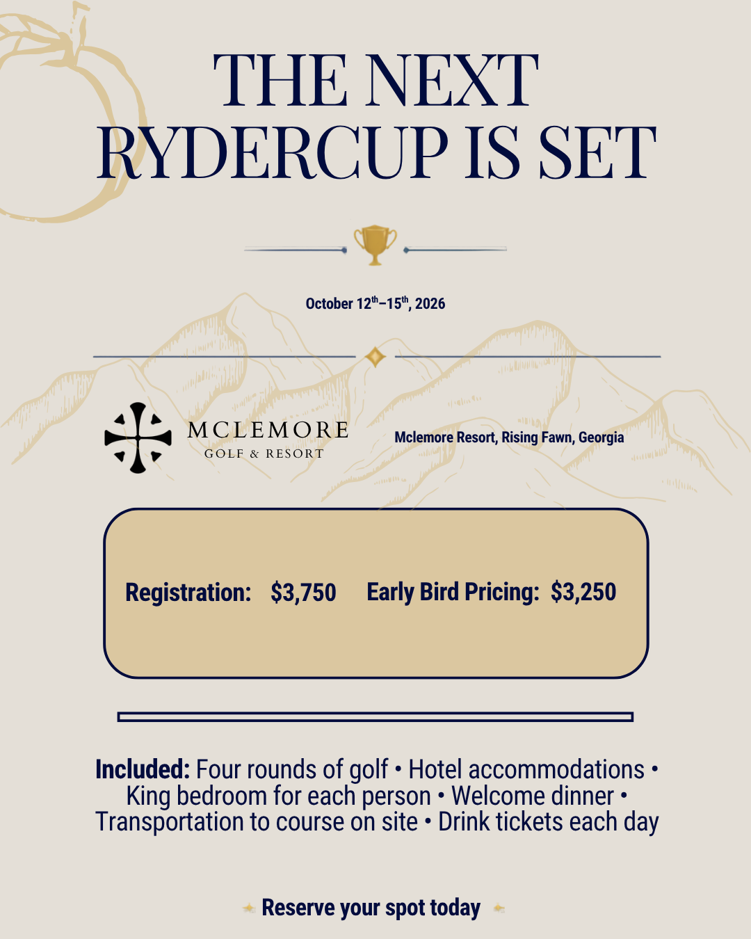 GOATED RYDERCUP 2026