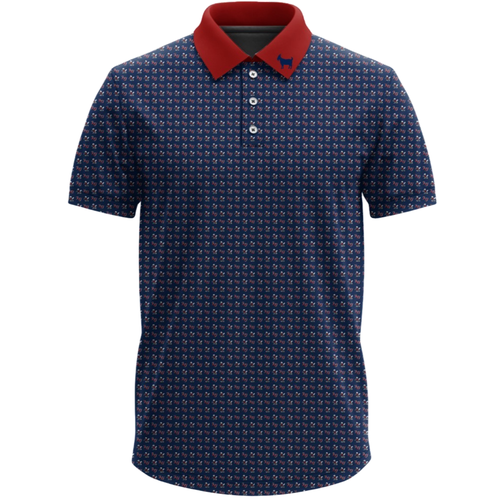 THE LIBERTY SPARKY BLUE POLO