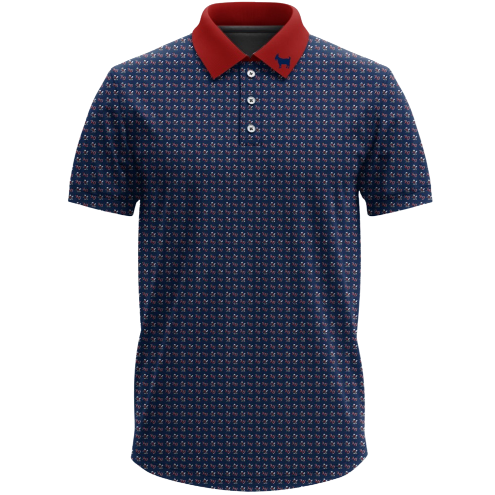 THE LIBERTY SPARKY BLUE POLO