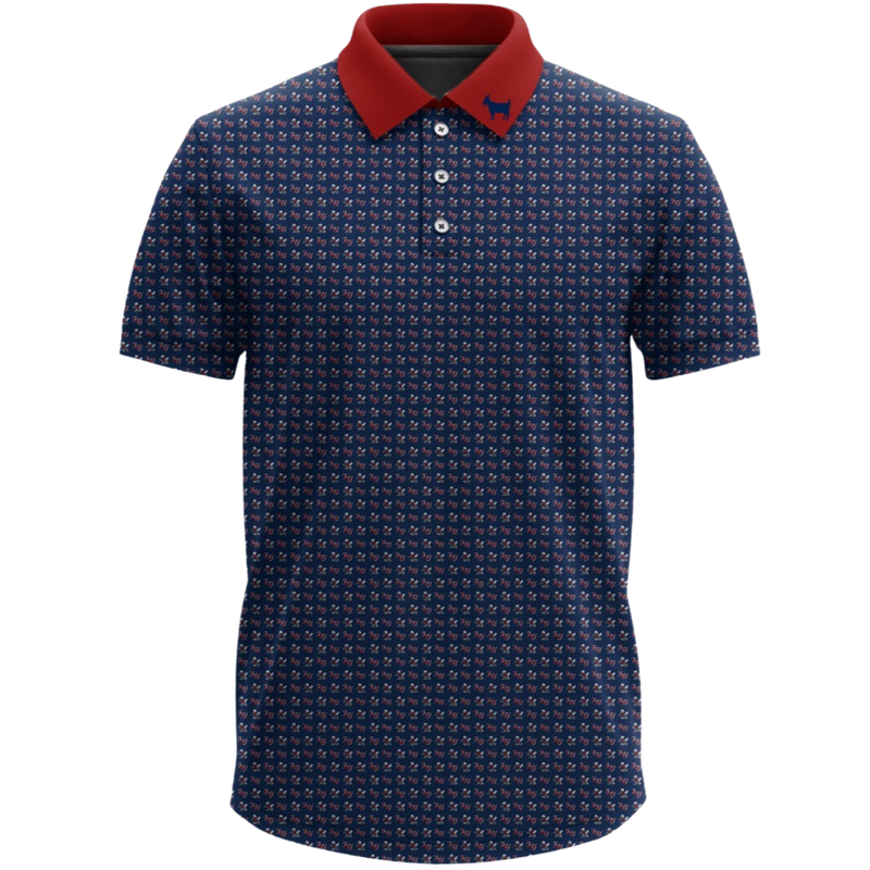 THE LIBERTY SPARKY BLUE POLO