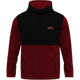 Quarter Zip Hoodie - Black & Red - FBA