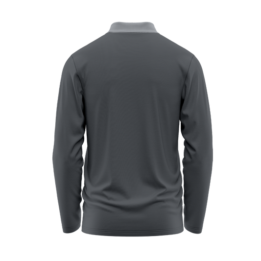Air Goated 10 - Cool Grey Long Sleeve Polo