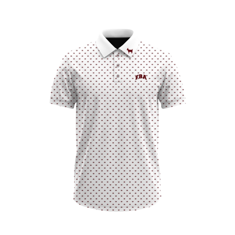 WHITE FBA LOGO POLO