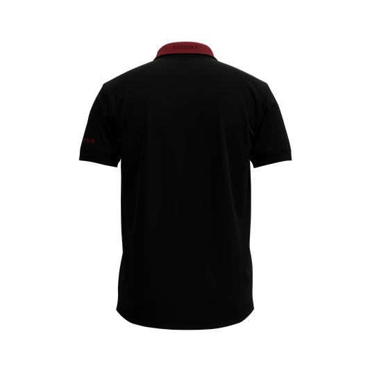 BLACK LOGO POLO