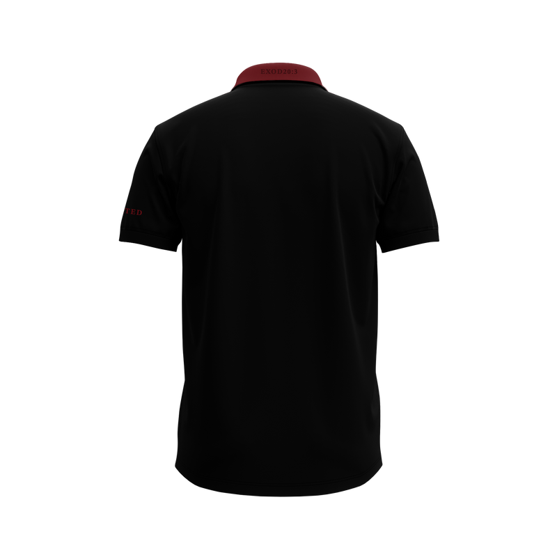 BLACK LOGO POLO