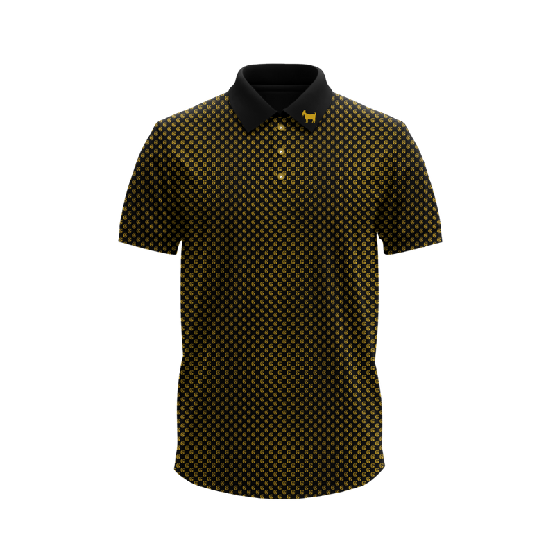 GOAT Club Classic Polo (Black & Gold)