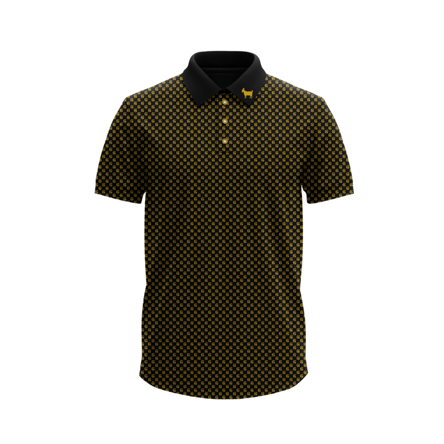 GOAT Club Classic Polo (Black & Gold)
