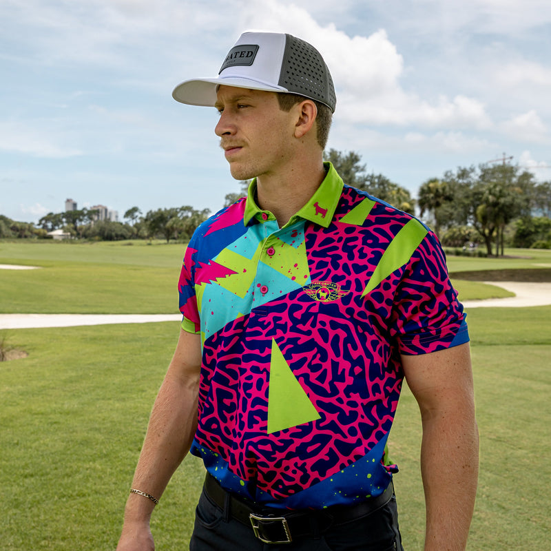 AIR GOATED 5 NEON POLO