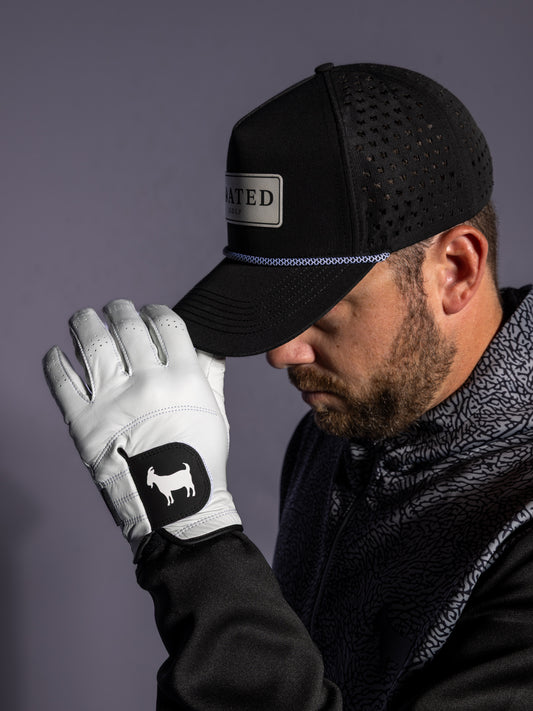 GOATED GOLF GLOVE (WHITE)