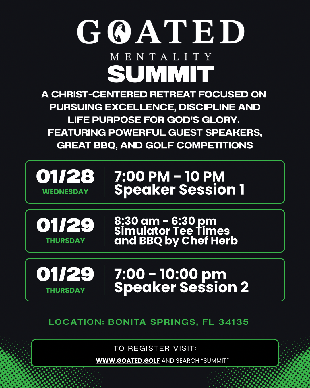 GOATED MENTALITY SUMMIT TICKETS