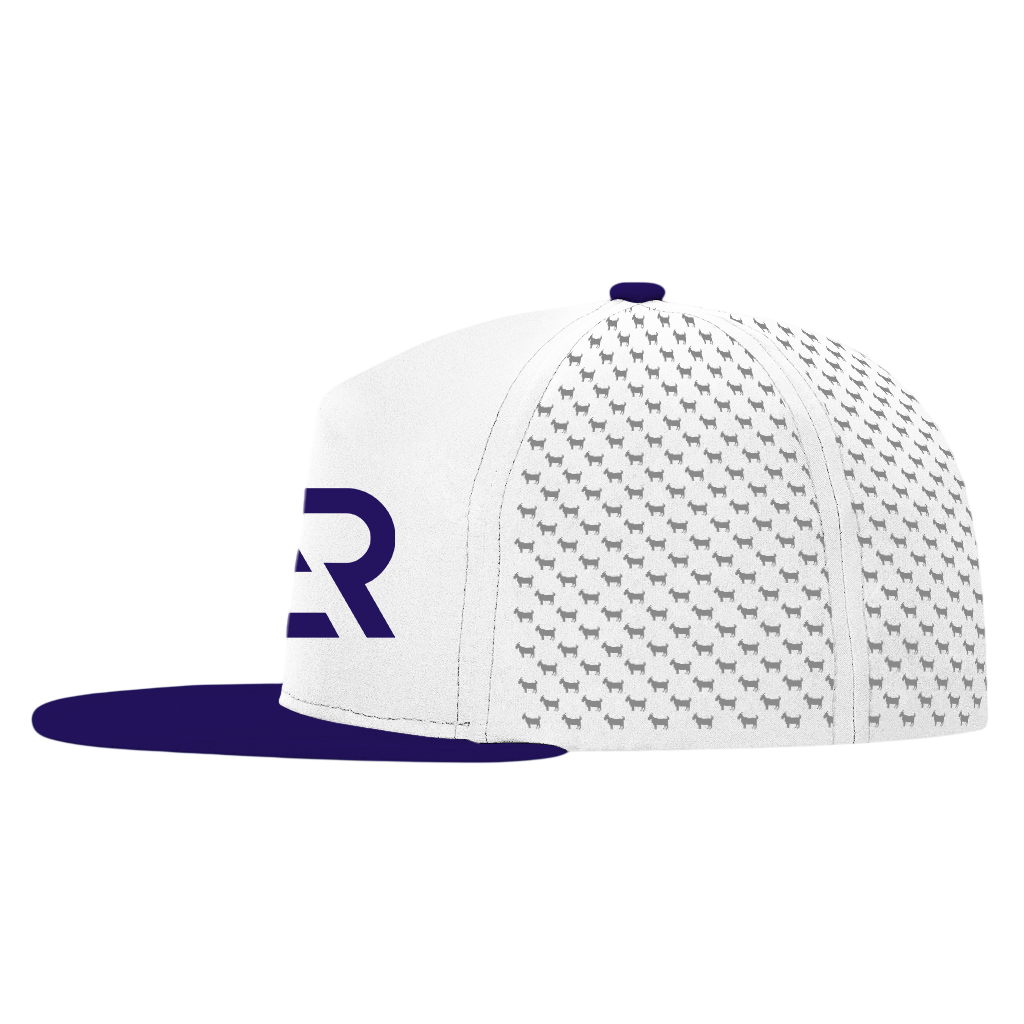 ED REED WHITE/ PURPLE HAT