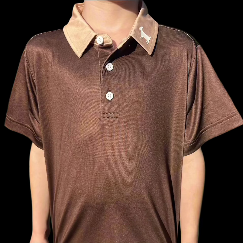 THE BROWN/TAN YOUTH POLO