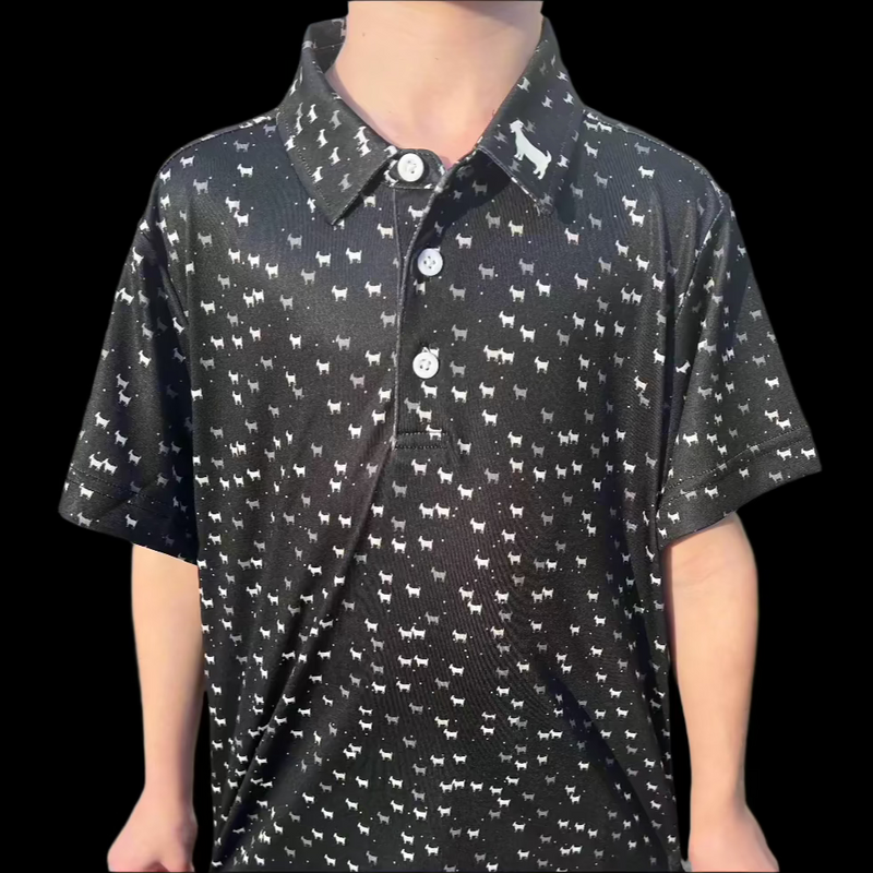 THE BLACK DANCING GOATS YOUTH POLO