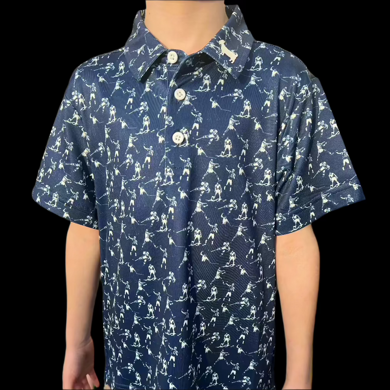 THE BLUE ICONS YOUTH POLO