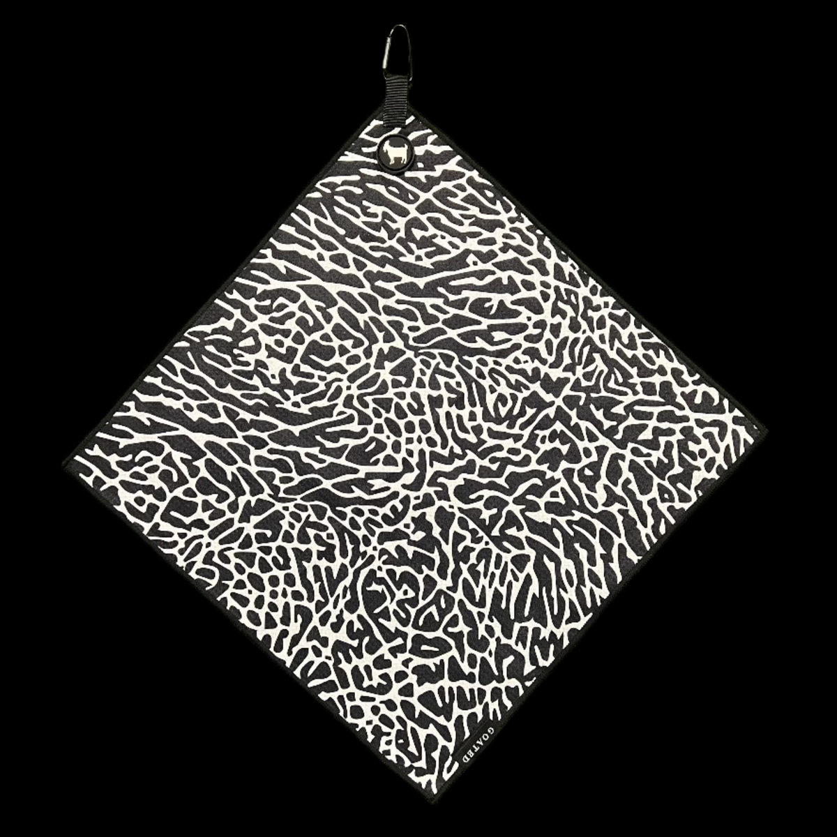 THE BLACK/WHITE CEMENT GOLF TOWEL