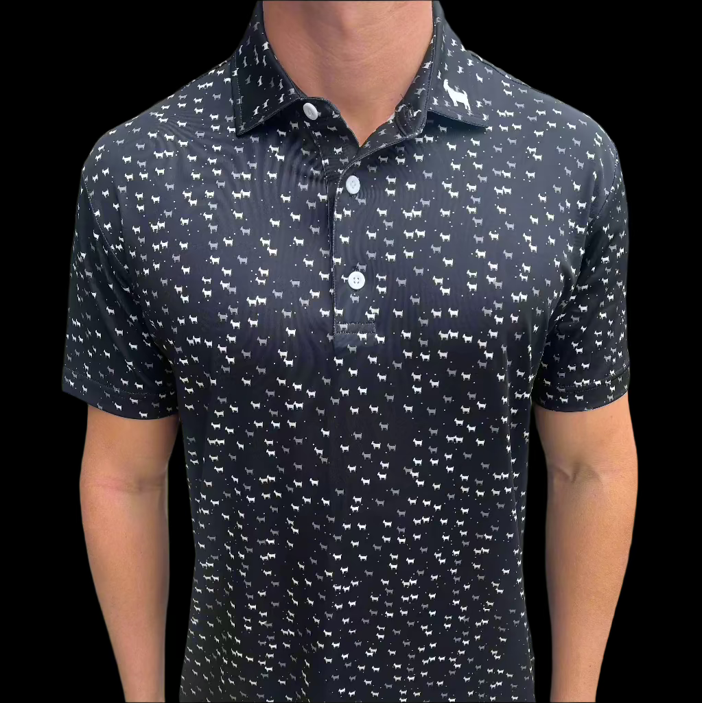 THE BLACK DANCING GOATS MEN'S POLO