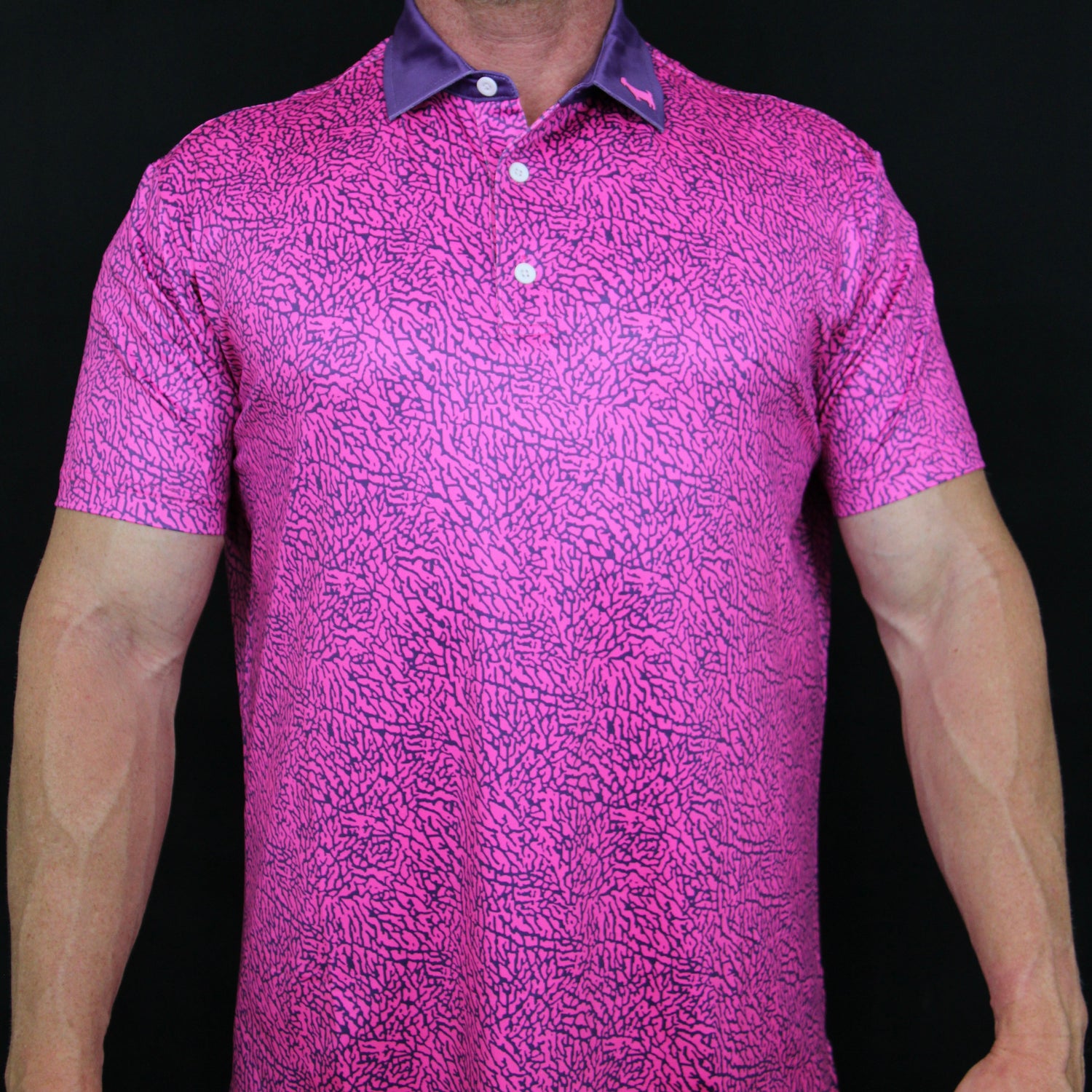 THE PINK/PURPLE CEMENT POLO