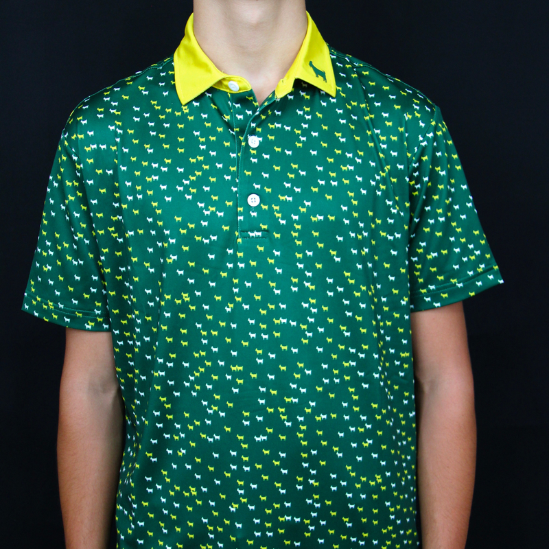 THE MAJOR GREEN DANCING GOATS YOUTH POLO