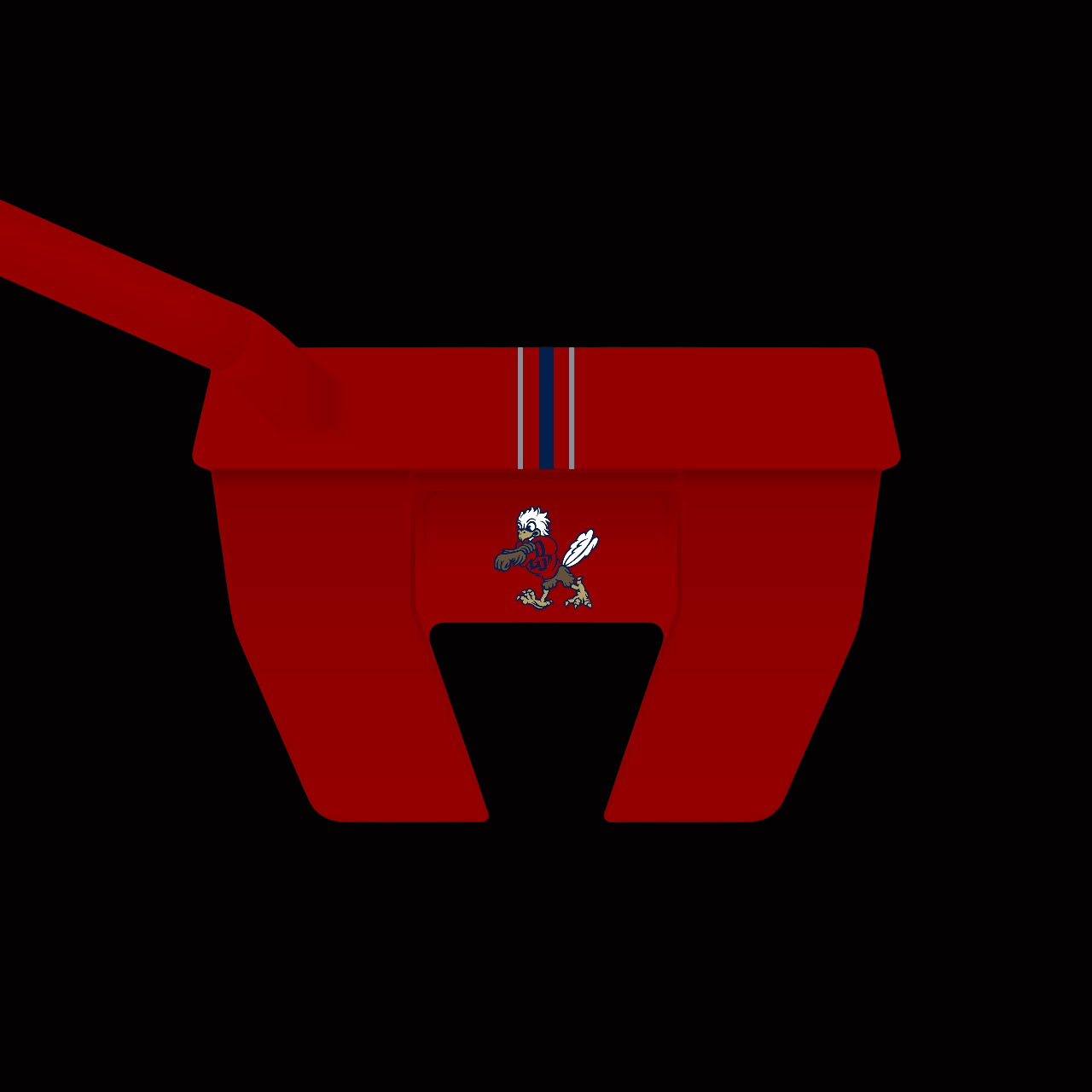 THE RED LIBERTY UNIVERSITY MALLET PUTTER