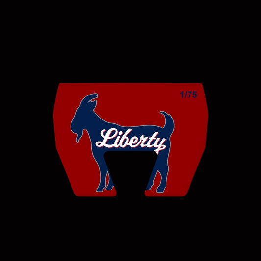 THE RED LIBERTY UNIVERSITY MALLET PUTTER