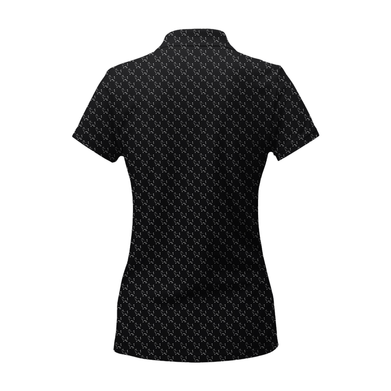 OLD FASHIONED BLACK WOMENS POLO