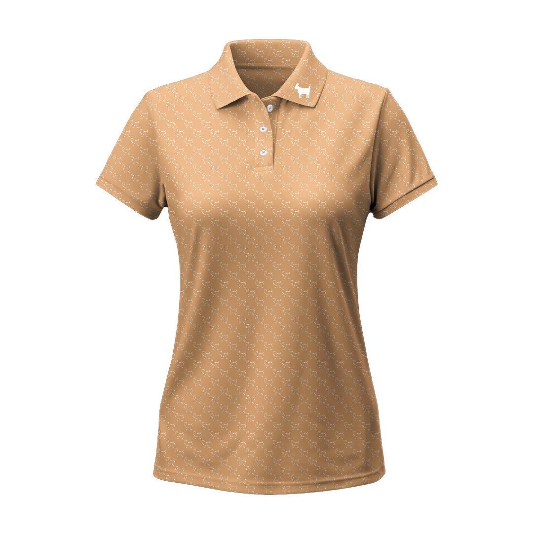 OLD FASHIONED PEACH WOMENS POLO