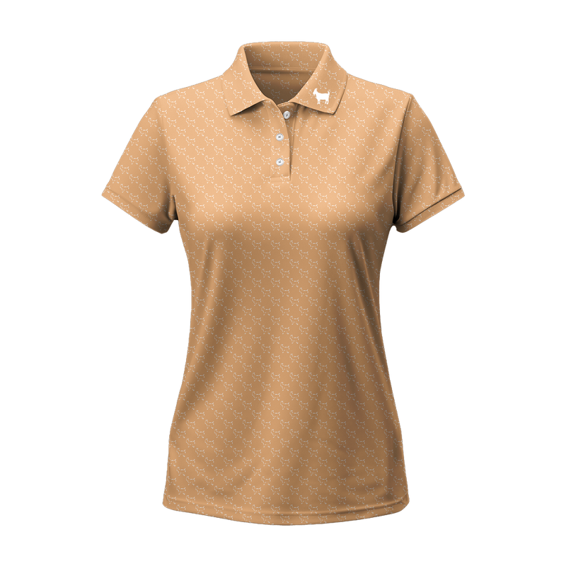 OLD FASHIONED PEACH WOMENS POLO
