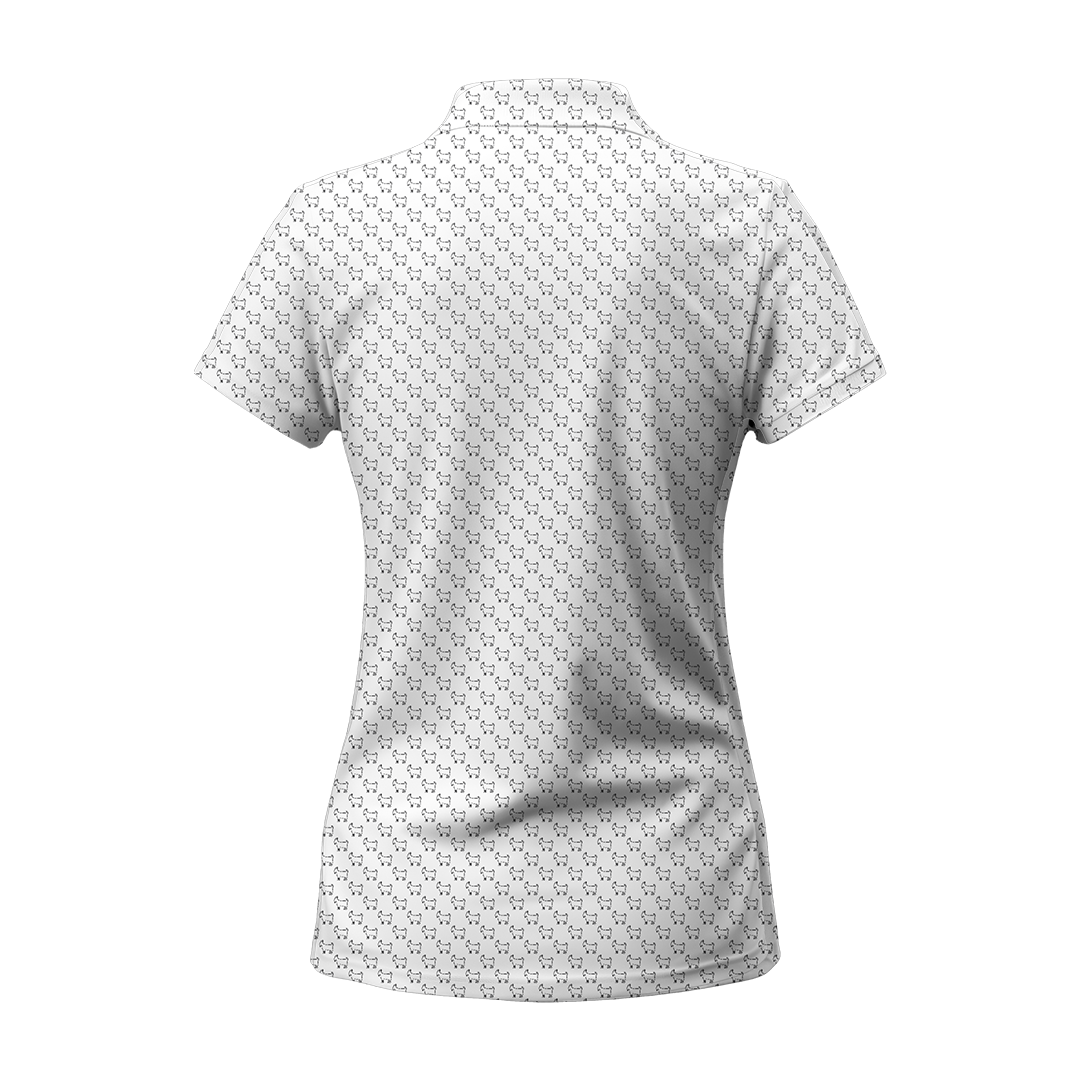 OLD FASHIONED WHITE WOMENS POLO