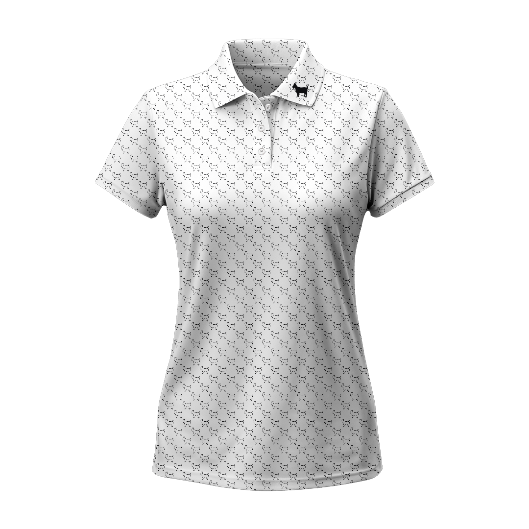OLD FASHIONED WHITE WOMENS POLO