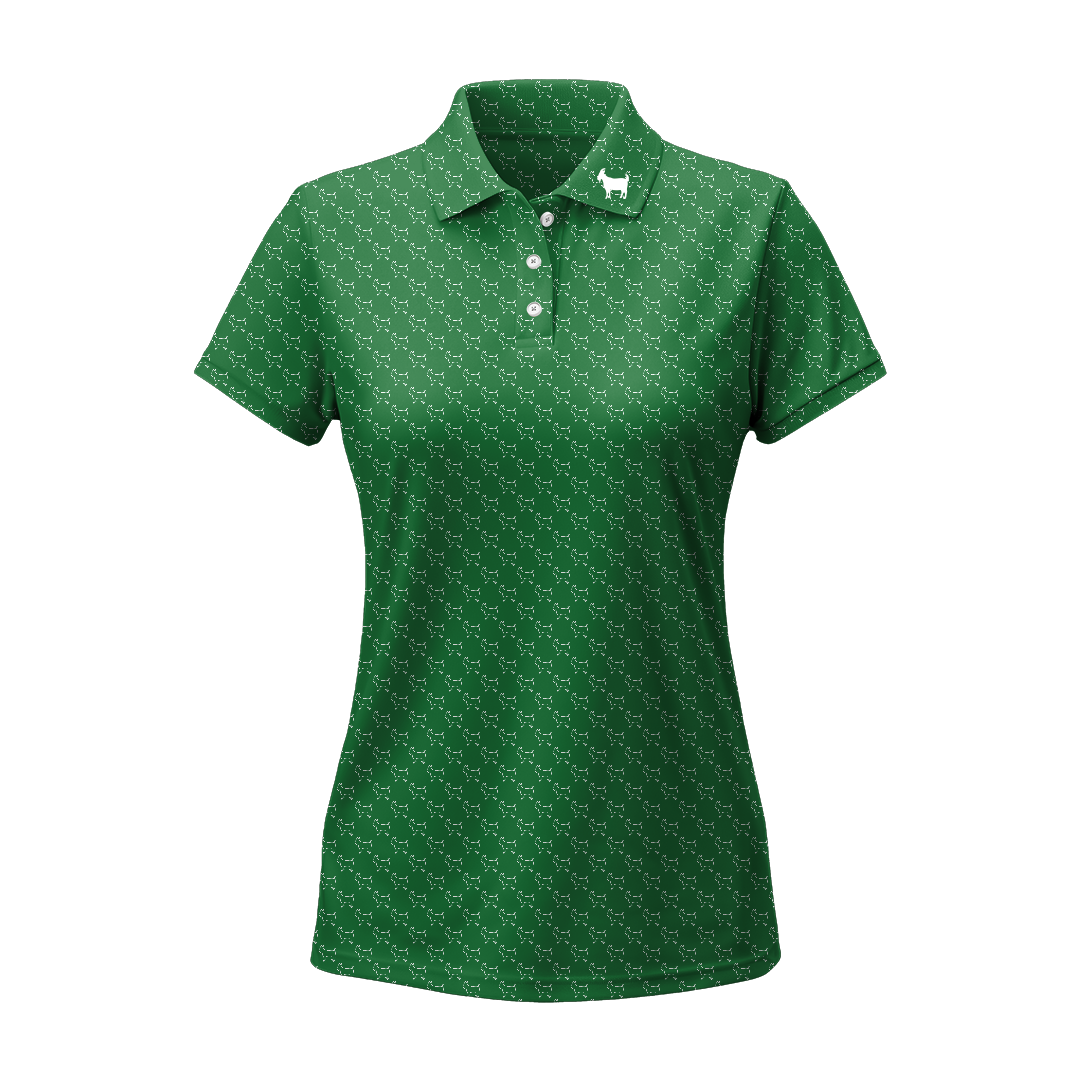 OLD FASHIONED WINTERGREEN WOMENS POLO